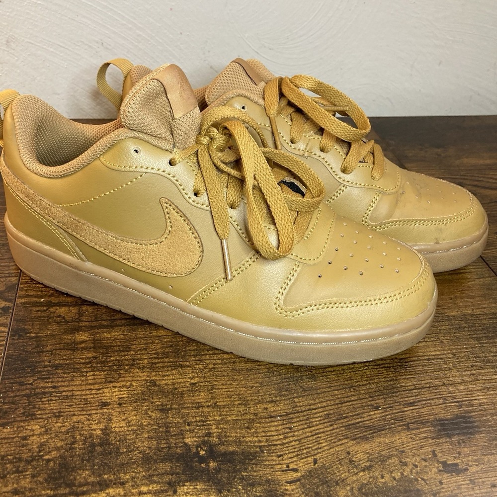 Nike Court Borough Low Wheat Wheat Gum, Size 5Y BQ5448-700‎